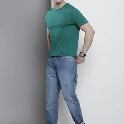 The Indian Garage Co Men Relaxed Fit Heavy Fade Stretchable Jeans-picture-19