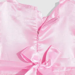 YK Embellished Ruffled Net Fit & Flare Dress image 2