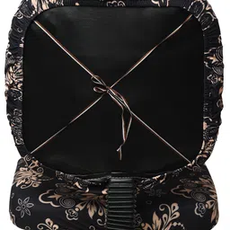 Cortina Set Of 6 Black & Beige Printed Chair Covers image 2