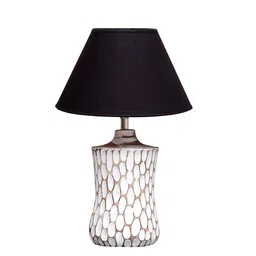 THE LIGHT STORE White Self-Design Bedside Standard Lamp With Shade image 4