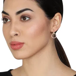 GIVA 925 Sterling Silver Rose Gold Plated Shiny Drop Earrings-picture-54