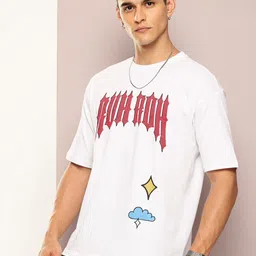 Kook N Keech Toons Scooby-Doo Printed Drop-Shoulder Sleeves Pure Cotton Oversized T-shirt image 4