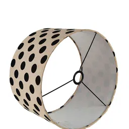 Grated Ginger Beige & Black Textured Handcrafted Bumpy Table Lamp image 3