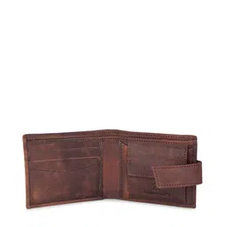 WildHorn Men Blue & Orange RFID Protected Genuine Leather Accessory Gift Set image 4