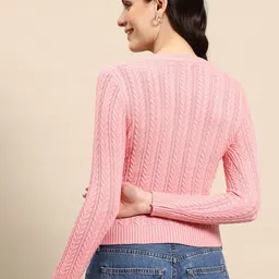 Mast & Harbour Ribbed Woollen Pullover image 4