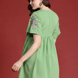 all about you Flared Sleeve A-Line Dress image 3