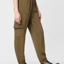 ONLY Women Olive Green Joggers Trousers image 4