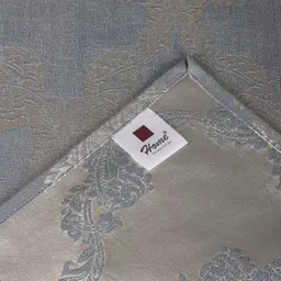 Home Blue & Silver-Toned Woven Design Table Runner image 4