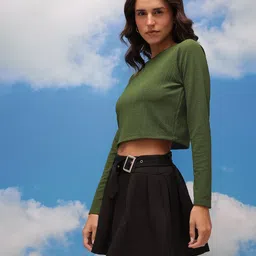 CORSICA Textured Crop Top image 3