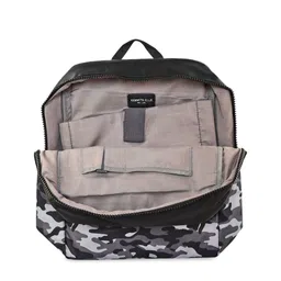Kenneth Cole Women Black & Grey Camouflage Printed Backpack image 2
