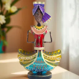 Golden Peacock Yellow Multi Musician Figurine Showpiece-image-23