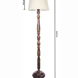 Homesake Beige Contemporary Handcrafted Club Lamp with Shade image 2