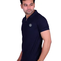 LA MILANO Men Pack Of 2 Solid Slim Fit T-shirts image 4