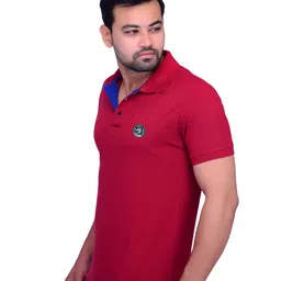 LA MILANO Men Pack Of 2 Solid Slim Fit T-shirts image 4