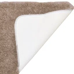 BIANCA Set Of 2 Khaki Coloured 1850 GSM Anti-Skid Ultra-Soft Fluffy Bath Rugs image 2