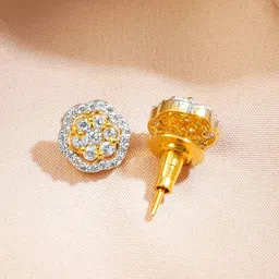 Rubans 22K Gold-Plated Stone Studded Jewellery Set image 4