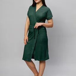 LacyLook Half Sleeved Quick-Dry Bath Robe image 2