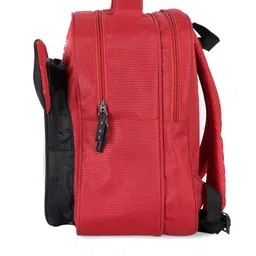 Kuber Industries Unisex Kids Red & Black Graphic Backpack image 4