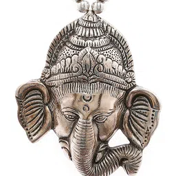 Bamboo Tree Jewels Silver-Toned Antique Necklace image 5
