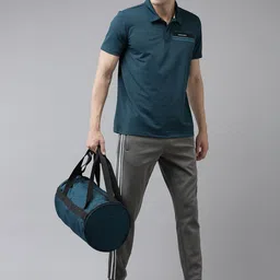 Van Heusen Flex Men Slim Fit Joggers with Striped Detail image 5