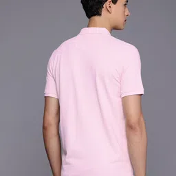 Louis Philippe Ath.Work Geometric Printed Polo Collar Slim Fit T-shirt image 4