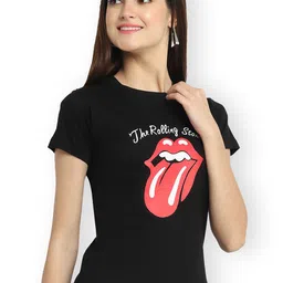 Fabflee Women Multicoloured 3 Printed T-shirt image 3