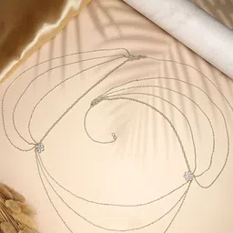 Bohey by KARATCART Gold-Plated Body Chain image 3