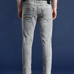 Mast & Harbour Men Slim Tapered Fit Fit Light Fade Stretchable Jeans image 4