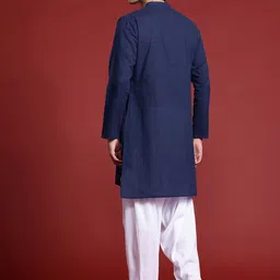 Anouk Tyohaar Collection Pure Cotton Pleated Asymmetric Kurta image 4