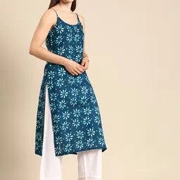 Anouk Floral Printed Cotton Kurta image 5