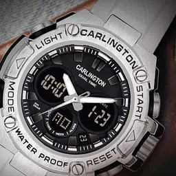 CARLINGTON Men Analogue Chronograph Watch Endurance 9107 White image 4