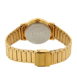 Sonata Men Gold-Toned & White Analogue Watch image 3