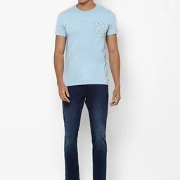 Allen Solly Men Navy Blue Slim Fit Mid-Rise Clean Look Stretchable Jeans image 3