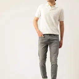 Integriti Men Smart Slim Fit Mid-Rise Light Fade Stretchable Jeans image 4