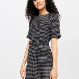 AND Black & White Printed A-Line Mini Dress image 5