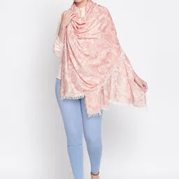 Style Quotient Women Orange Printed Shawl image 3