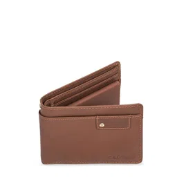 CALFNERO Men Brown Solid Two Fold Wallet image 2
