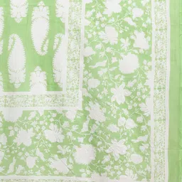 Indo Era Paisley Printed Sequinned Pure Cotton Kurta with Trousers & With Dupatta image 5