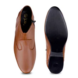 Bxxy Men 9 Cm Hidden Height Increasing Casual Block-Heeled Regular Boots image 4