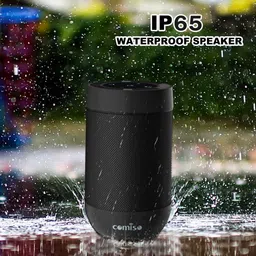 COMISO Portable Bluetooth Speaker, Bluetooth Wireless Mini Pocket Speaker, 360 HD Surround Sound & Rich Stereo Bass, 12H Playtime, IPX5 Waterproof for Travel, Outdoor, Home and Party (Black) image 3