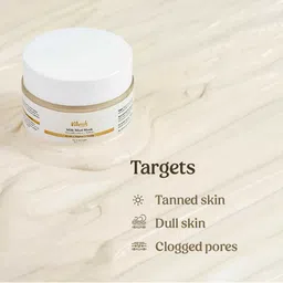 Vilvah Store De-Tan & Brightening Milk Mud Mask with Oat Milk Extracts - 50ml image 3