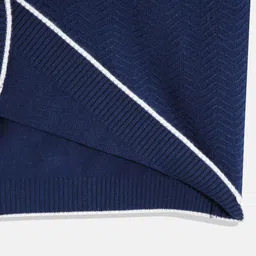 Allen Solly Junior Boys Navy Blue Chevron Patterned Pullover image 3