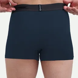 FREECULTR Men Navy Blue Solid 3X Anti-Microbial Air-Soft Micromodal Trunk FC-XT-T-PB-S image 3