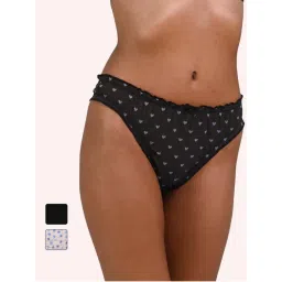 TFW Women Mesh Printed Thongs Panties (Pack of 3)-image-15