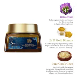 Forest Essentials Transformative Soundarya Night Cream With 24K Gold Anti-Aging Cream- 12g image 3