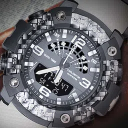 CARLINGTON Men Endurance Bracelet Style Straps Analogue Multi Function Watch 9103 White image 5