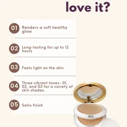 GLAM21 Natural Essence Oil-Control 2-In-1 Long Lasting With Vitamin-E Compact Powder 20 g - White Ivory image 3