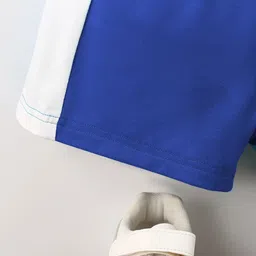 BAESD Unisex Kids Blue & Black Printed T-shirt with Shorts image 3