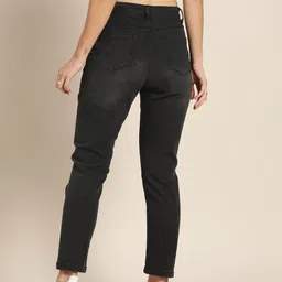 Moda Rapido Women Boyfriend Fit High-Rise Light Fade Stretchable Jeans image 5