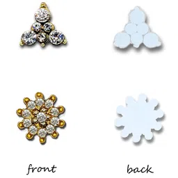 Comet Busters Pack Of 2 Contemporary Studs Non Piercing Ear Stickers image 4